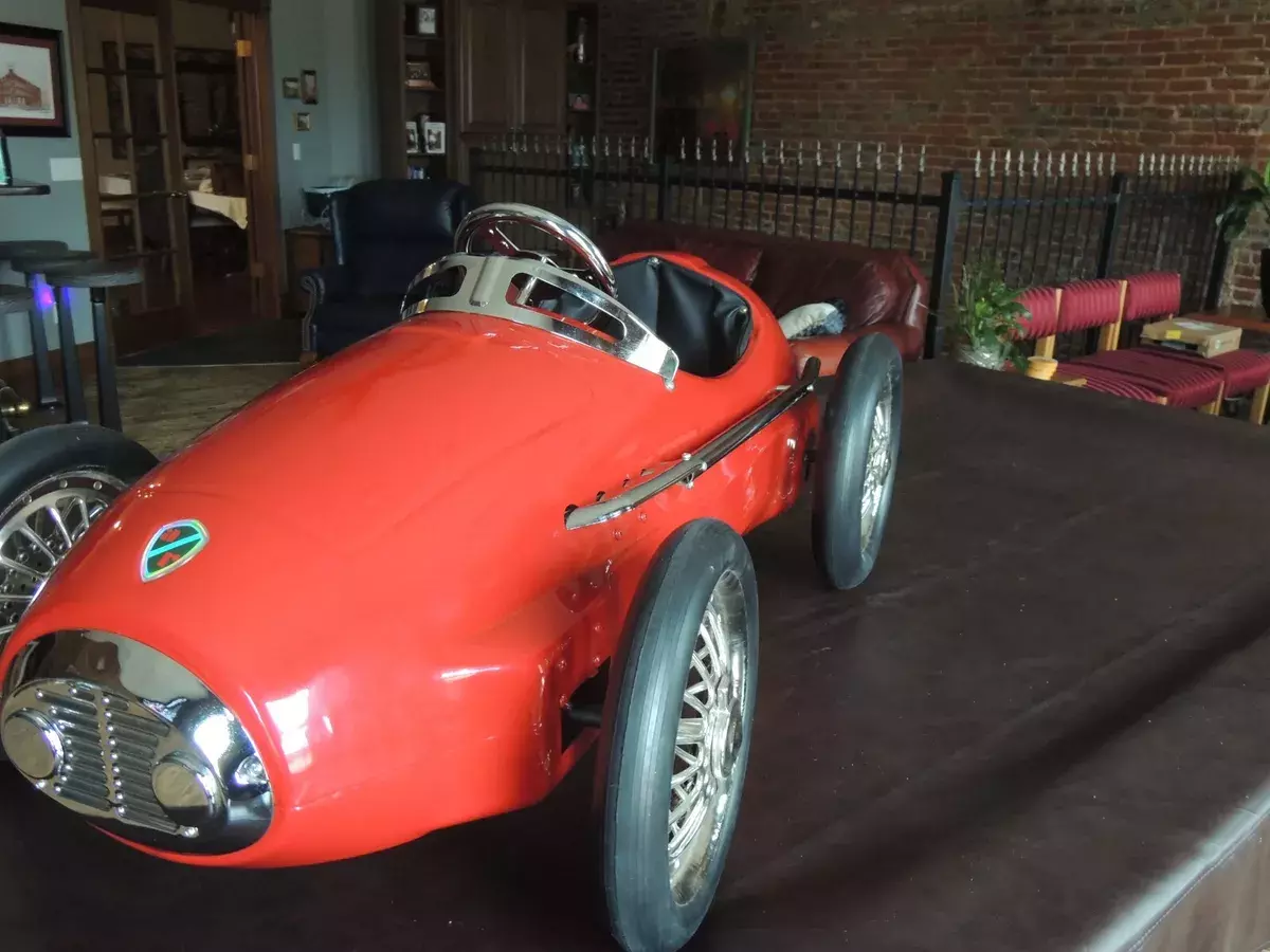 Red Racer Pedal Car meant to mimic a mid 50s Ferrari racer 1955 Replica/Kit Makes Testarossa