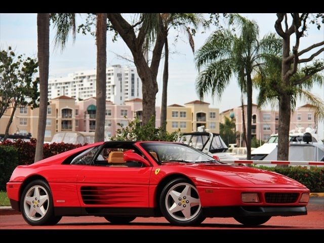 RED TAN ONLY 15K MILES TARGA $551.00 A MONTH 1990 SERVICED TS 1990 Ferrari 348 TS Targa