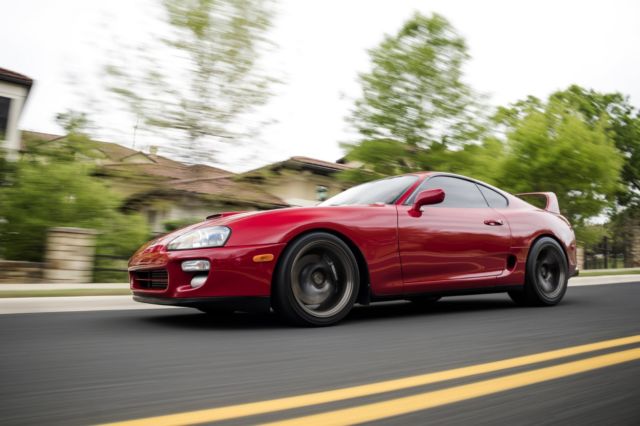 Renaissance Red, 18,788 miles, Factory 6 spd, 940 rwhp, immaculate. 1993 Toyota Supra Turbo
