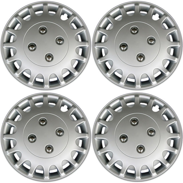 Hubcaps fits 89-91 Daihatsu Charade - 13 Inch Silver Replacement Wheel Cover Rim