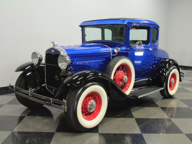 RESTOMOD, 289 V8, AUTO, A/C, PWR WIND, INDY FRONT SUSP, 4 LINK, DISCS BRAKES, A+ 1931 Ford Model A