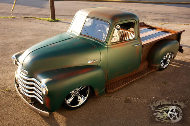 1951 Chevrolet C-10 Slammed Suspension 3100 Hot Rod Patina Shop Truck - photo 7
