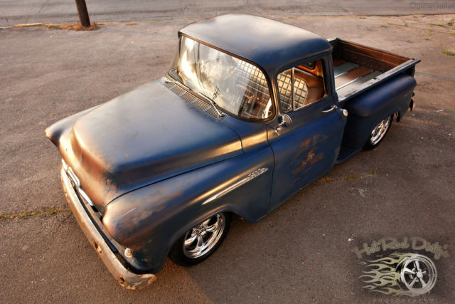 1956 Chevrolet C-10 Slammed Suspension 3100 Hot Rod Patina Shop Truck - photo 4