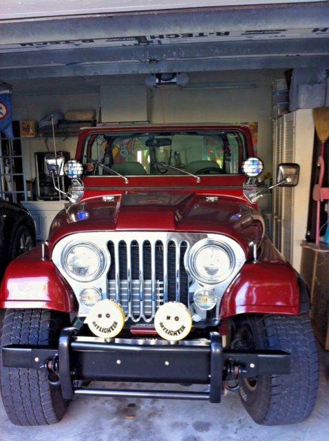 Resto/mod cj7 with Corvette tuned port injection. Quick & strong. 1980 Jeep Wrangler Custom