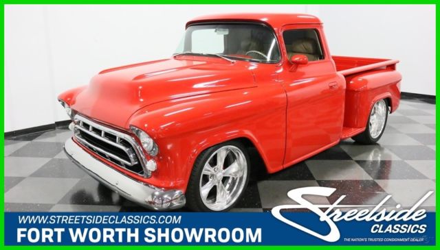 restomod fuel injected red leather air conditioning 1957 Restomod Used Automatic 1957 Chevrolet 3100 Restomod