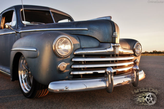1948 Ford Deluxe Custom Coupe Patina Hot Rod  Slammed Patina Restomod - photo 12