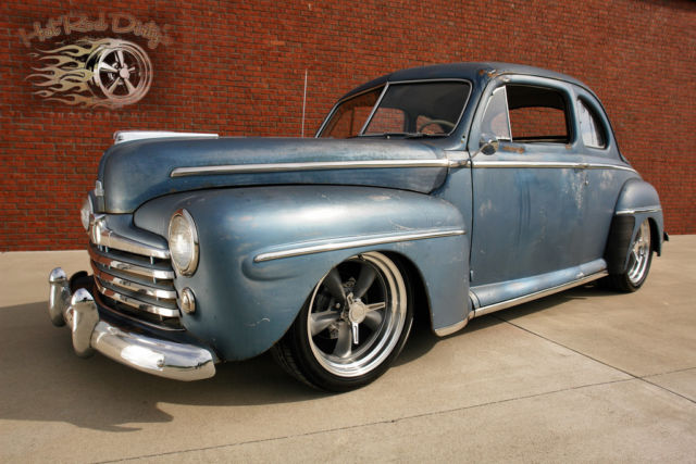 1948 Ford Deluxe Custom Coupe Patina Hot Rod  Slammed Patina Restomod - photo 6