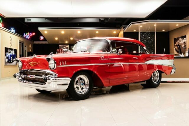 Restomod! Supercharged 502ci Crate V8 (700+hp) TH400 Auto, 4 Link, PB, 4W Disc 1957 Chevrolet Bel Air/150/210 Restomod