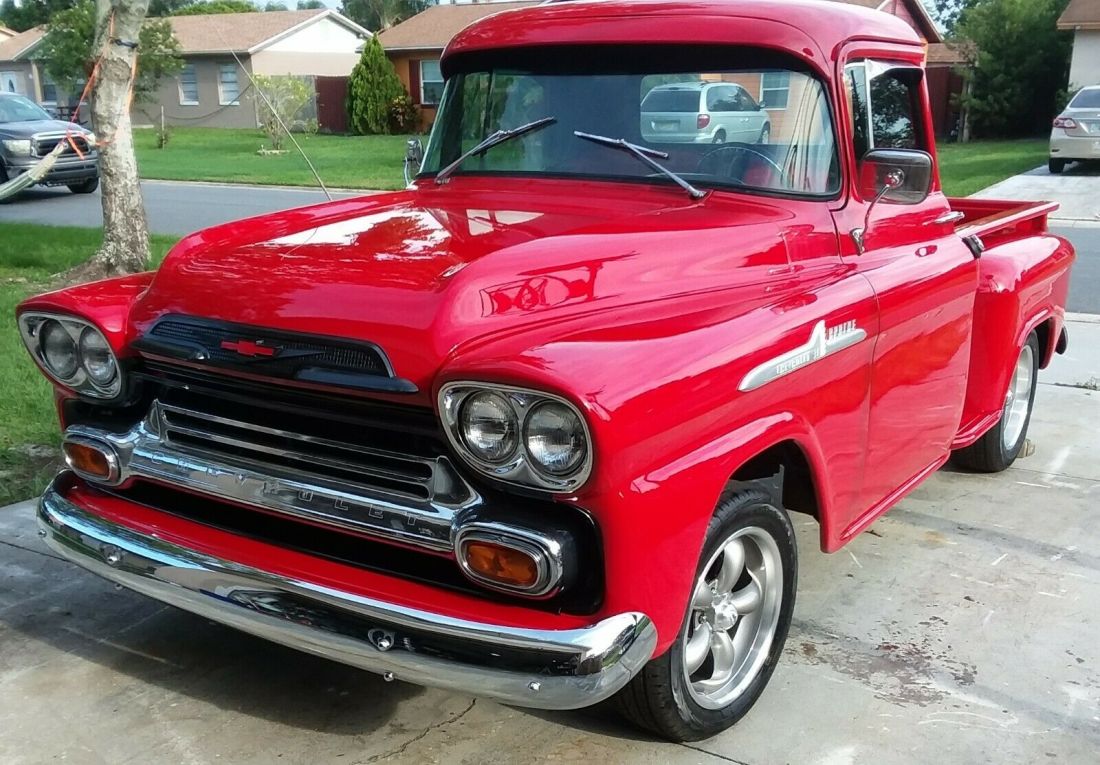 Restored 1958 Chevy 3100 Apache Stepside Short Bed NO RESERVE !!!. 1958 Chevrolet Other Pickups Apache