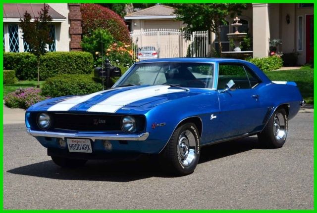 Restored 1969 Chevy Camaro Z28 DZ302/M-21 Muncie PDB PS Posi Lowered Reserve 1969 Chevrolet Camaro Z28 Numbers Matching DZ302