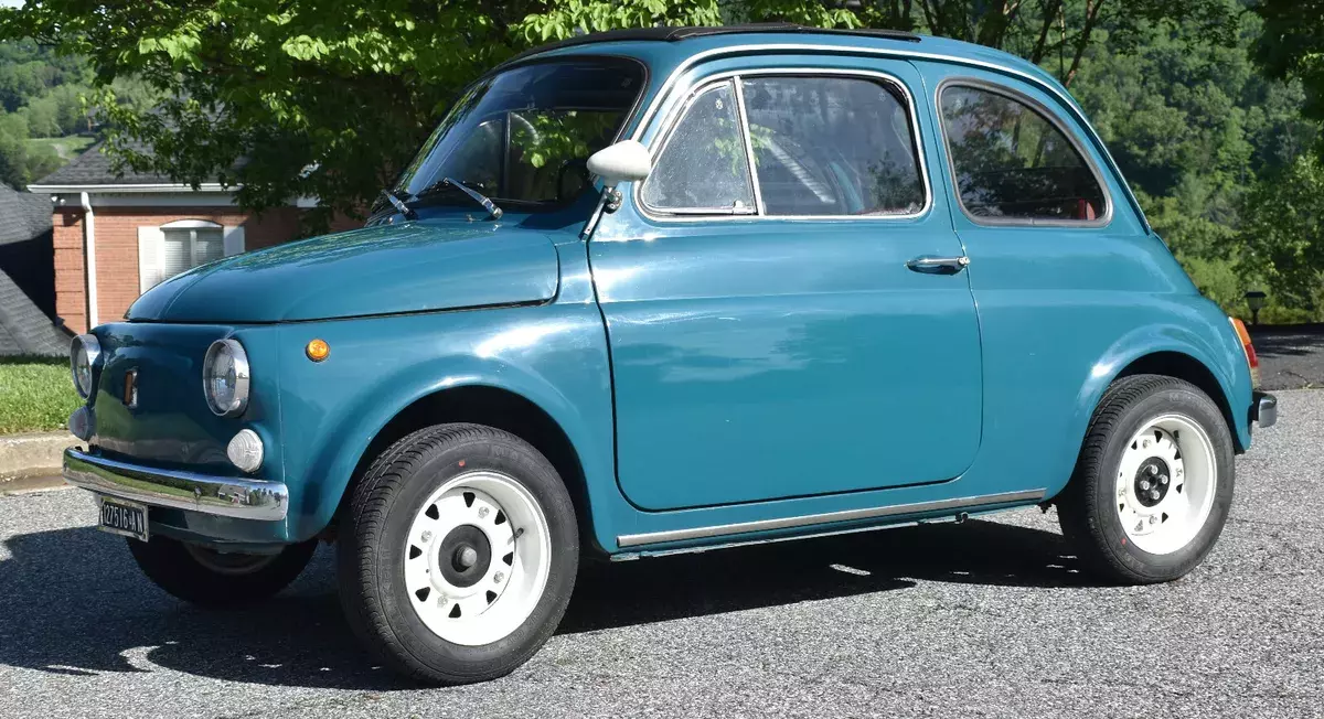 Restored 1969 Fiat 500L Original 500cc 2 Cylinder 17 HP Motor 4 Speed Ex Cond 1969 Fiat 500L Restored Original 2 Cylinder 500cc Motor