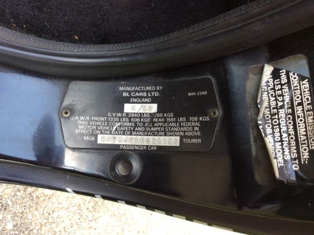1980 MG MGB Limited Edition - photo 7