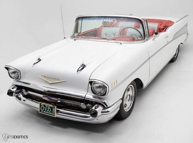 Restored - 350 V8 - 5 Speed - Power Top/Steering/Brakes - Condition Rating 1 - 1957 Chevrolet Bel Air/150/210 Convertible