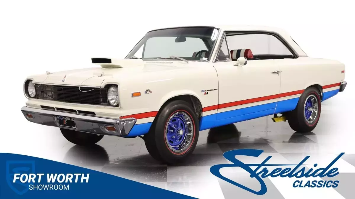 Restored & Very Rare! "B" Paint Scheme, 390 V8, 4 Spd w/ Hurst Shifter, P 1969 AMC SC/Rambler Hurst