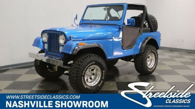 restored classic vintage blue CJ 4x4 four by four 1981 Jeep CJ --