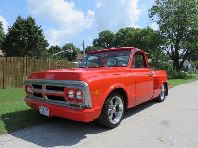Restored Hugger Orange 1972 GMC/Chevy C10 Step/Side Built 406 Lowered Must See! 1972 Chevrolet C-10
