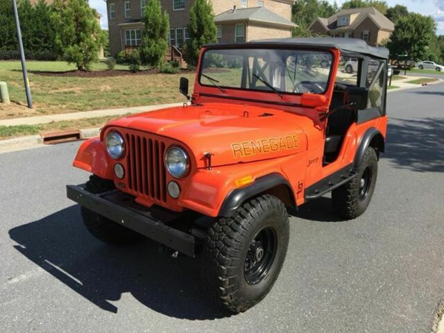 Restored Jeep CJ5, V6, 1973 model Renegade with Soft Top and Bikini top. 1973 Jeep CJ SOFT TOP CONVERTIBLE