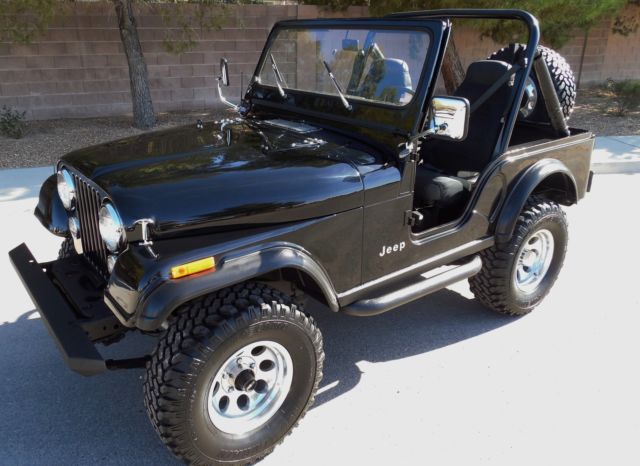 RESTORED JEEP V8 - 4 Speed - Power Steering - Disc Brakes - A/C - SEE VIDEO 1981 Jeep CJ 5 Brother of CJ 7