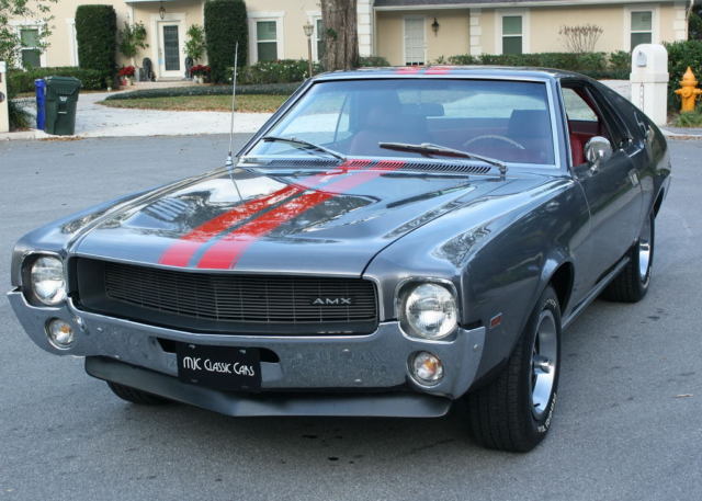 1969 AMC AMX COUPE - 390 V-8 - 4SPD - GO PACK - 58K MI