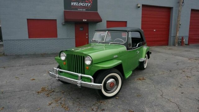 RESTORED NEW PAINT CONVERTIBLE TOP AND INTERIOR REBUILT TRANSMISSION MAKE OFFER 1949 Willys JEEPSTER JEEPSTER