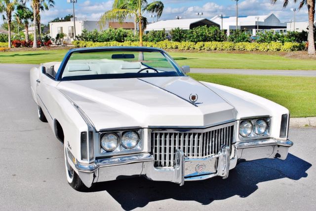 1972 Cadillac Eldorado Convertible Triple White Simply Stunning! - photo 2