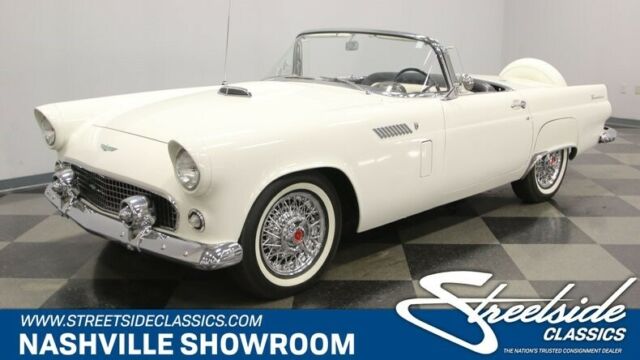 restored original t-bird t bird classic vintage white 1956 Ford Thunderbird --