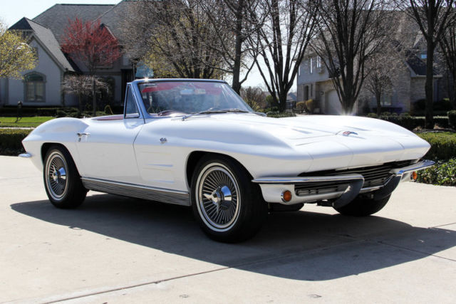 Restored Vette! 327ci V8 Engine, 4-Speed Manual Transmission, Knock Off Wheels 1963 Chevrolet Corvette Convertible