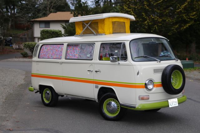 Restored Westfalia POP-TOP Camper Bus Van VW Campmobile Riviera Rebuild Engine 1972 Volkswagen Bus/Vanagon Camper VW POP-TOP