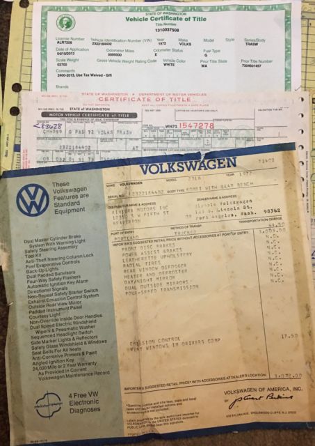 1972 Volkswagen Bus/Vanagon Camper VW POP-TOP - photo 8