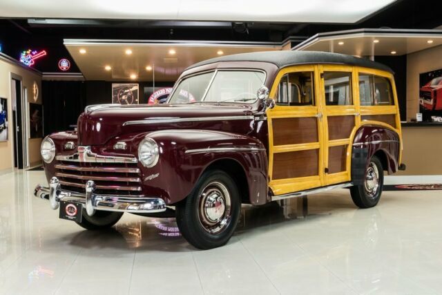Restored Woody Wagon! Ford 239ci Flathead V8, 3-Speed Manual, 1 Family Owned! 1947 Ford Super Deluxe Woody Wagon