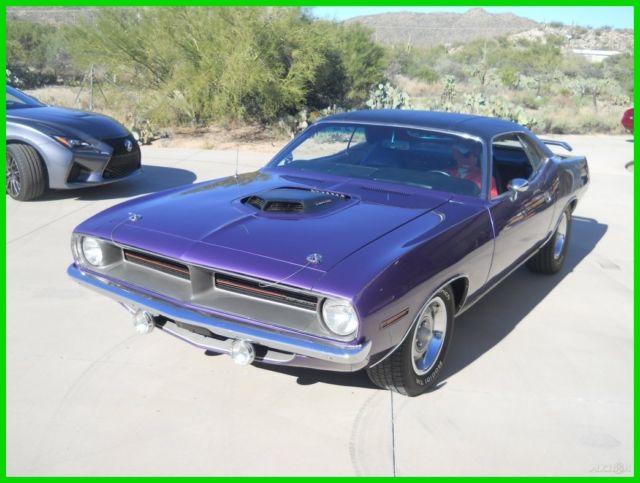 RestoredStock 1970 Plymouth "Cuda" 440/4SP 6Pack ShakerHood PlumCrazy 1970 Plymouth Other