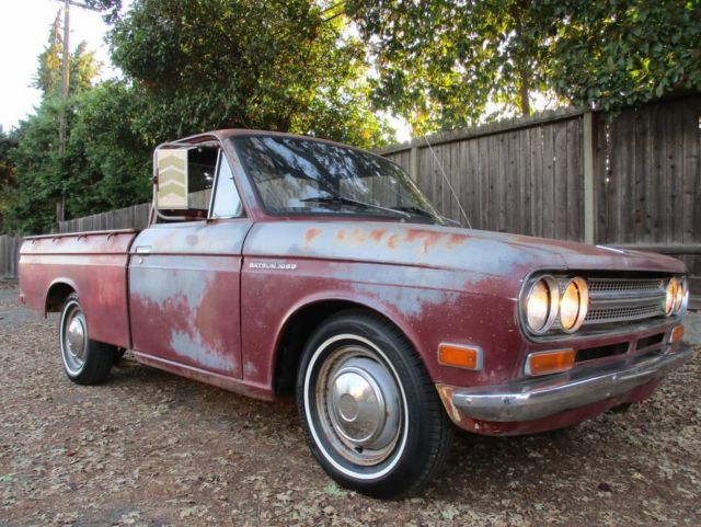 Resurrected Pickup Truck 1970 Datsun 521 California Patina Barn Find NO RESERVE