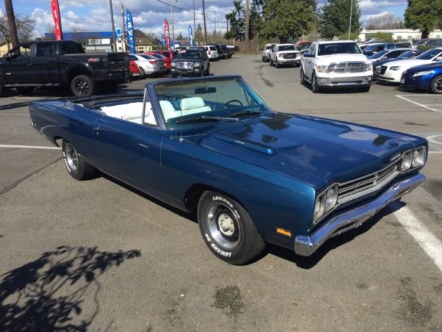 Roadrunner Convertible 383 4 speed matching numbers NO RESERVE 1969 Plymouth Road Runner stainless steel