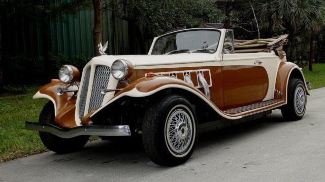 ROADSTER REPLICA OF A 1930'S DUESENBERG, CORD, OR AUBURN ON FORD FORMAT V/8 RWD 1985 Replica/Kit Makes REPLICA OF DUESENBERG ROADSTER CORD DUESENBERG AUBURN