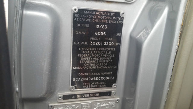 1984 Rolls-Royce Silver Spirit/Spur/Dawn - photo 10