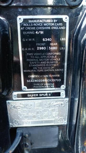 1991 Rolls-Royce Silver Spirit/Spur/Dawn - photo 2