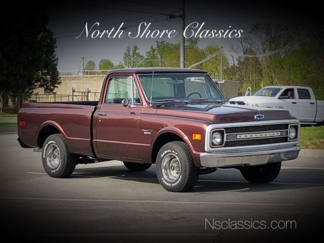 Root Beer Chevrolet Pickup with 91,922 Miles available now! 1970 Chevrolet Other C10-CUSTOM/10-NEW PAINT-TENNESSEE SHORT BED TRUCK