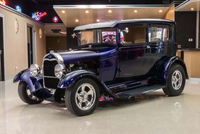 Rotisserie Build! All Steel! 350ci V8, TH350 Automatic, Ford 8", Vintage A/C! 1928 Ford Model A