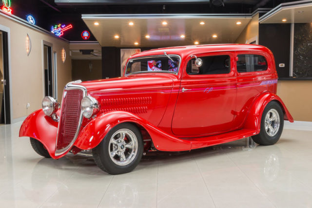 Rotisserie Build! GM 350ci V8, TH350 Automatic, Vintage A/C, Custom Interior! 1934 Ford Tudor Sedan Street Rod