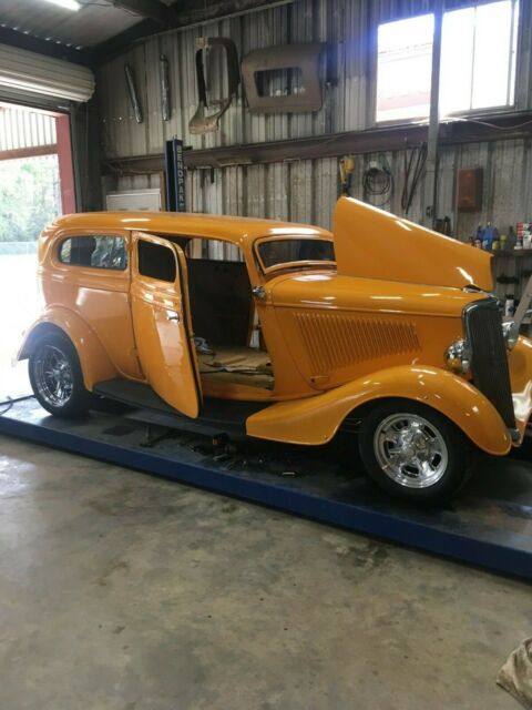 Rotisserie Build! GM 454ci V8, TH350 Automatic all steel no reserve 1934 Ford Tudor Sedan Street Rod