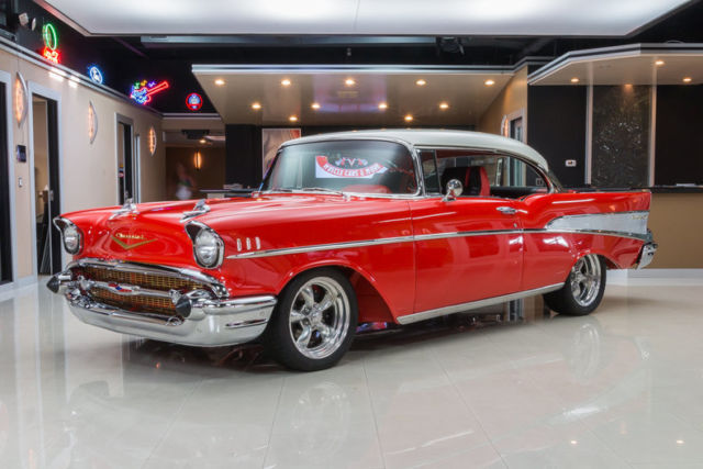 Rotisserie Resto, 350ci V8, Holley 670cfm Carb, Borg Warner T-10 Trans, A/C, PS 1957 Chevrolet Bel Air/150/210