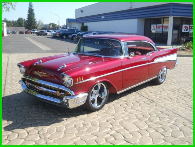 Rotisserie Restored 1957 Chevy BelAir 327/700R4 Tri Five 4WPDB PS AC PW 55 56 1957 Chevrolet Bel Air/150/210 2 Door Hardtop Streetrod