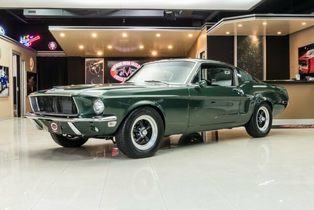 Rotisserie Restored Bullitt! Ford 390ci FE V8, TKO 5-Speed Manual, Disc, PS, A/C 1968 Ford Mustang Fastback Bullitt