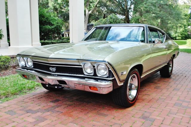Rotisserie SS 396 Numbers Matching Original Window Sticker Power Brakes True 138 1968 Chevrolet Chevelle SS396 #'s Matching Build Sheet Factory A/C Buckets