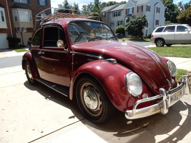 Ruby Red 1966 VW Beetle Bug 1966 Volkswagen Beetle - Classic Type 1 Sedan