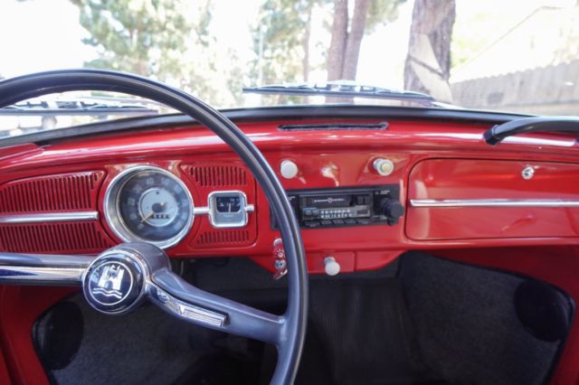 Ruby Red, white interior 1966 Volkswagen Beetle - Classic Standard