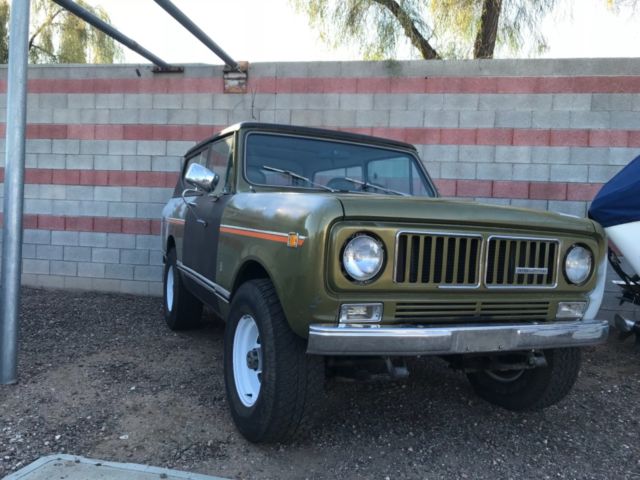 Running 1973 INTERNATIONAL SCOUT II 345 V8 4 spd 4x4 95% RUST FREE in Arizona 1973 International Harvester Scout