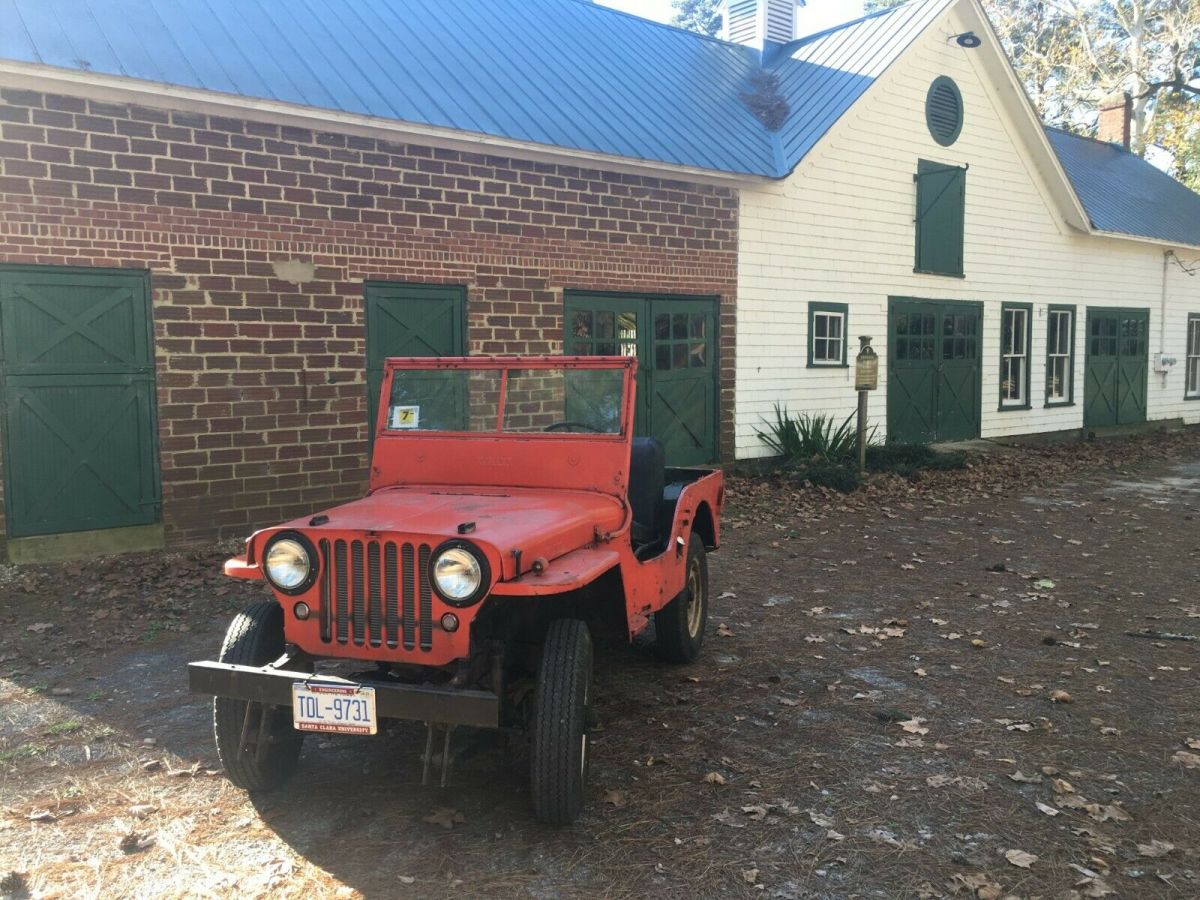 Running and driving Willys with L161 engine 1947 Willys CJ2A