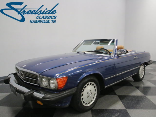 RUNS WELL, ORIGINAL WINDOW STICKER, BOTH TOPS, SOME MAINTENANCE RECORDS, NICE! 1986 Mercedes-Benz SL-Class Base Convertible 2-Door