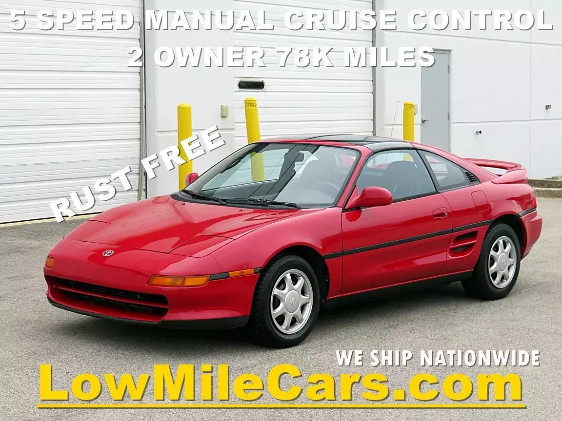Rust free 5 Speed manual cruise control power options Targa roof Non-turbo 78k 1991 Toyota MR2 SPORT ROOF